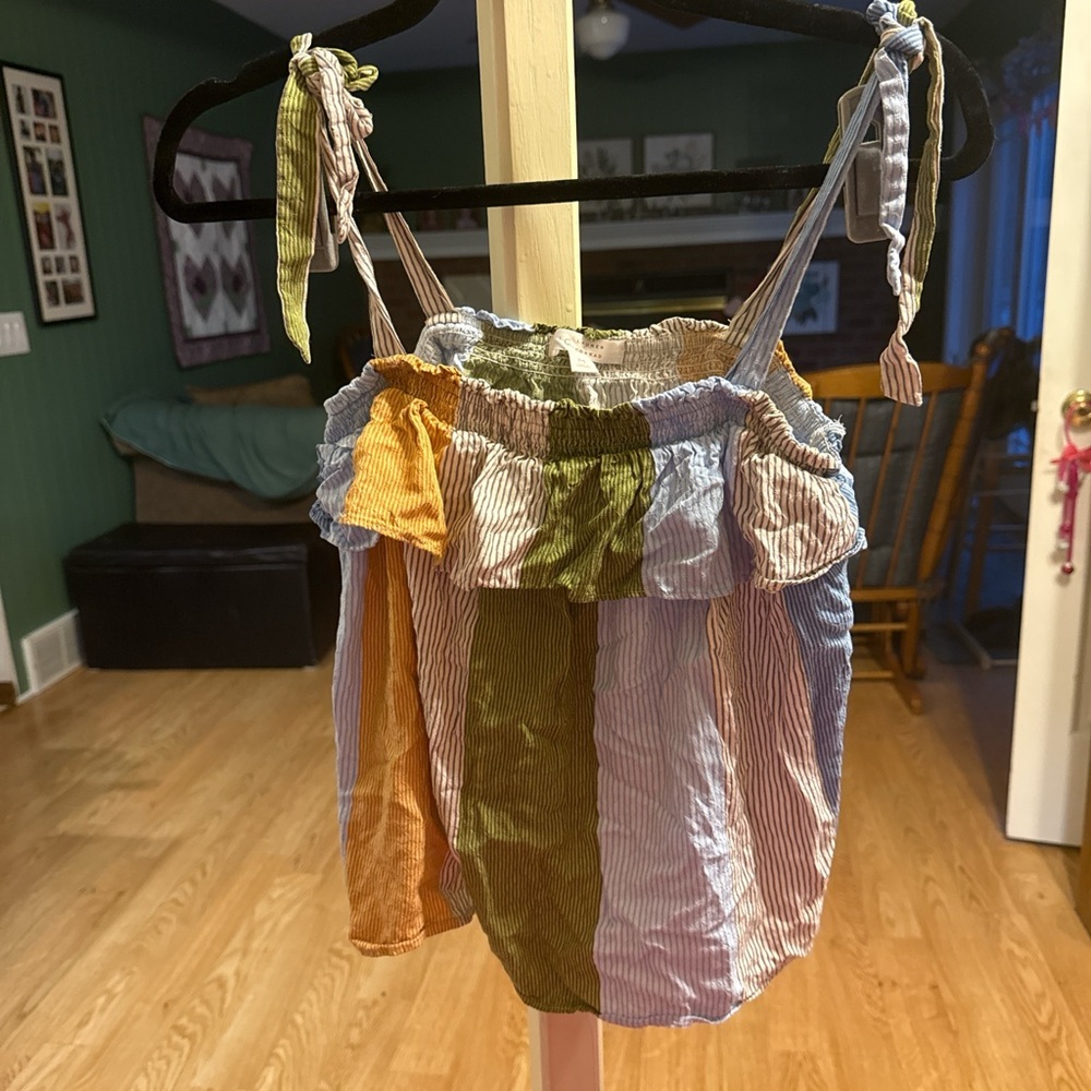 LC Lauren Conrad Multicolor Striped Tank Top